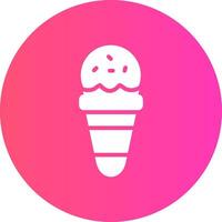 Ice Cream Cone Creative Icon Design vector