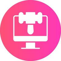 Online Creative Icon Design vector
