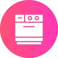 Dishwasher Creative Icon Design vector