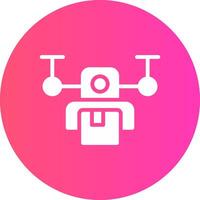 Drone Delivery Creative Icon Design vector