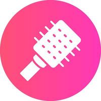 Hair Brush Creative Icon Design vector