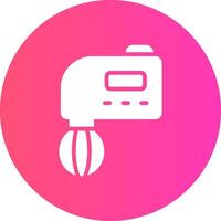 Hand Mixer Creative Icon Design vector