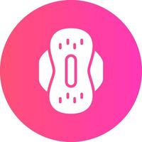 Sanitary Napkin Creative Icon Design vector