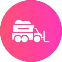 Snowplow Creative Icon Design vector