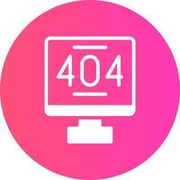 Error 404 Creative Icon Design vector