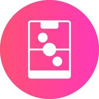 glyph Gradient Circle Design vector