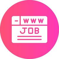 Job Search Creative Icon Design vector