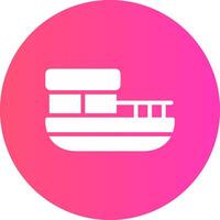 glyph Gradient Circle Design vector