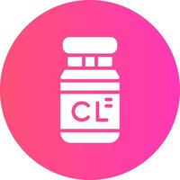 Chlorine Creative Icon Design vector