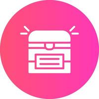 Treasure Chest Creative Icon Design vector