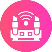 Wifi Router Creative Icon Design vector