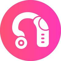 Hearing Aid Creative Icon Design vector