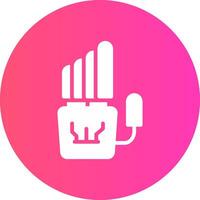 Robot Hand Creative Icon Design vector