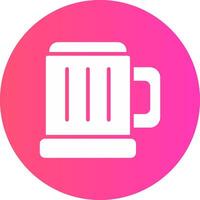 Pint Of Beer Creative Icon Design vector