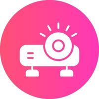 glyph Gradient Circle Design vector