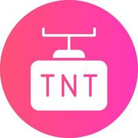 diseño de icono creativo tnt vector