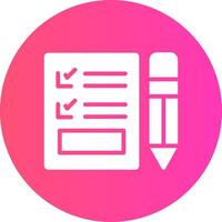 Exam Creative Icon Design vector