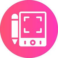 Pen Tablet Creative Icon Design vector