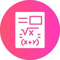 diseño de icono creativo de matemáticas vector