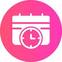 Deadline Creative Icon Design vector