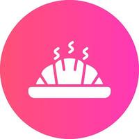 diseño de icono creativo croissant vector