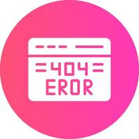 404 Error Creative Icon Design vector