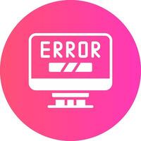 Error Creative Icon Design vector