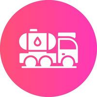 Tanker Truck Creative Icon Design vector