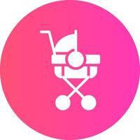 Stroller Creative Icon Design vector