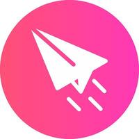 Paper Plane Creative Icon Design vector