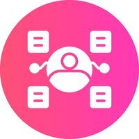 User Predictions Creative Icon Design vector