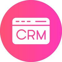 CRM Creative Icon Design vector