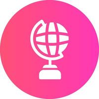 Globe Stand Creative Icon Design vector