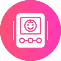 Baby Monitor Creative Icon Design vector