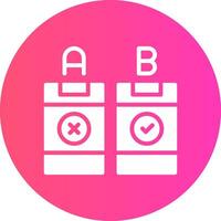 AB Testing Creative Icon Design vector