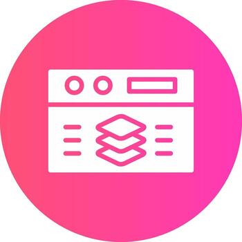 Full Stack Developer Creative Icon Design vector