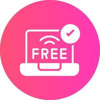 Free Wifi Creative Icon Design vector