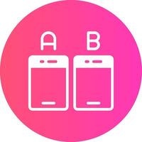 Ab Testing Creative Icon Design vector