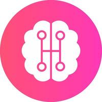 Humanoid Robot Creative Icon Design vector