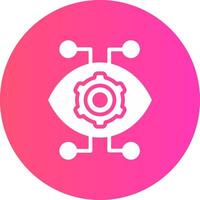 Robotics Eye Creative Icon Design vector