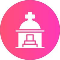 Mausoleum Creative Icon Design vector