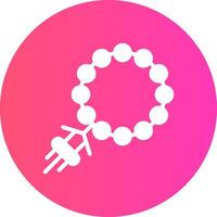 Rosary Creative Icon Design vector