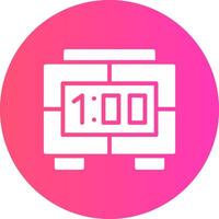 Digital Clock Creative Icon Design vector