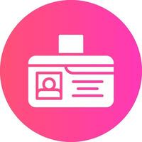 Identification Card Creative Icon Design vector