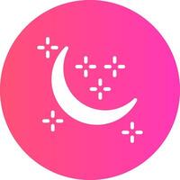 New Moon Creative Icon Design vector