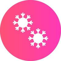 diseño de icono creativo de copo de nieve vector