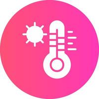 diseño de icono creativo de temperatura caliente vector