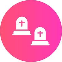 Cemetery Creative Icon Design vector