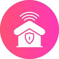 glyph Gradient Circle Design vector