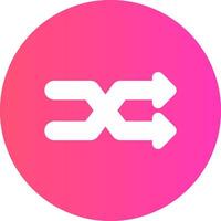 glyph Gradient Circle Design vector
